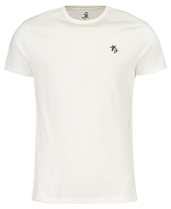 Palm Tree Embroidery T-Shirt