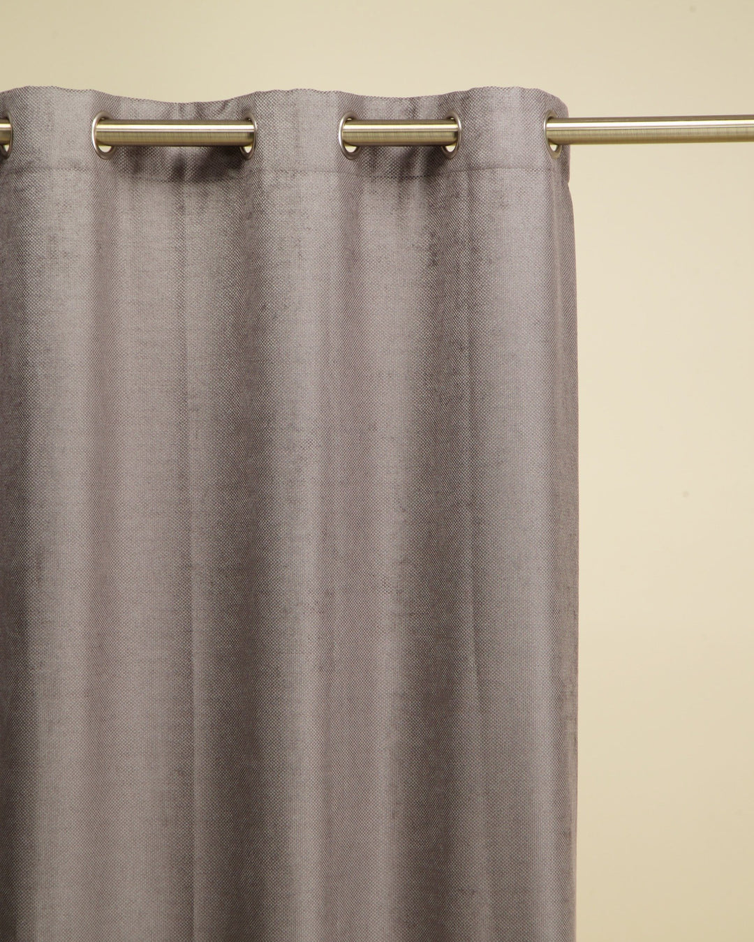 Chenille Square Eyelet  Extra Length Curtain