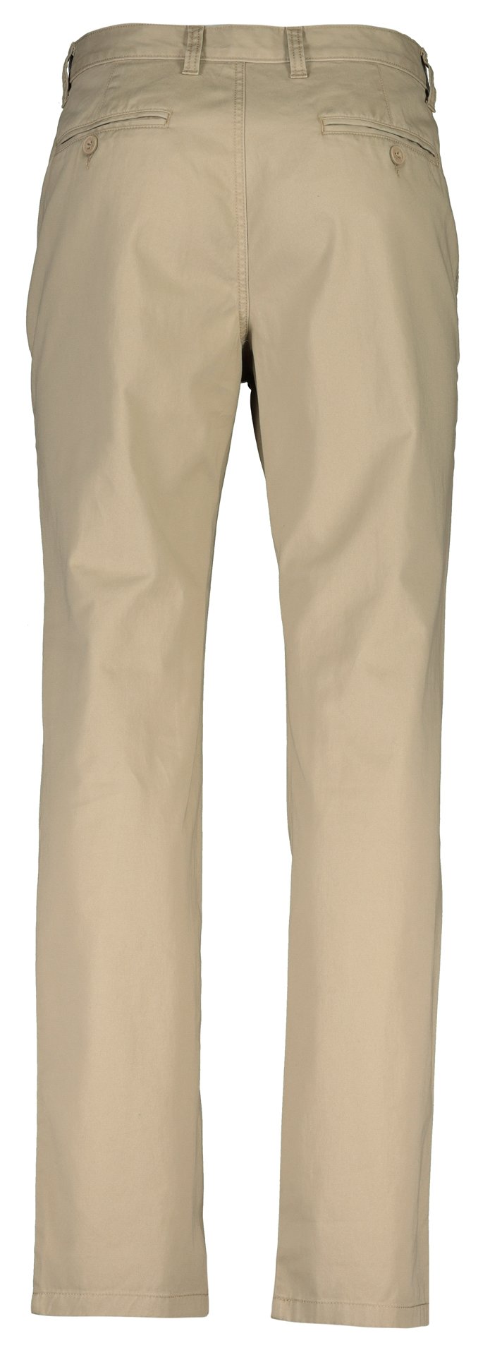 Beige Straight Leg Chino Pants