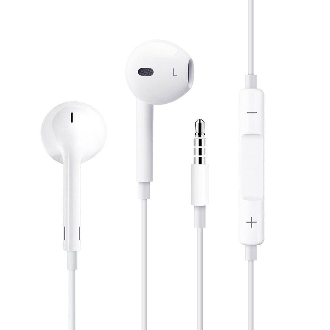 Lite 3.5mm Wired White Earphones