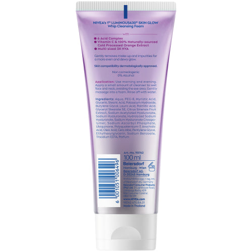 Nivea Face Luminous630 Whip Foam 100Ml