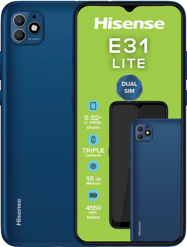 E31 Lite Dual Sim Cellphone - Blue