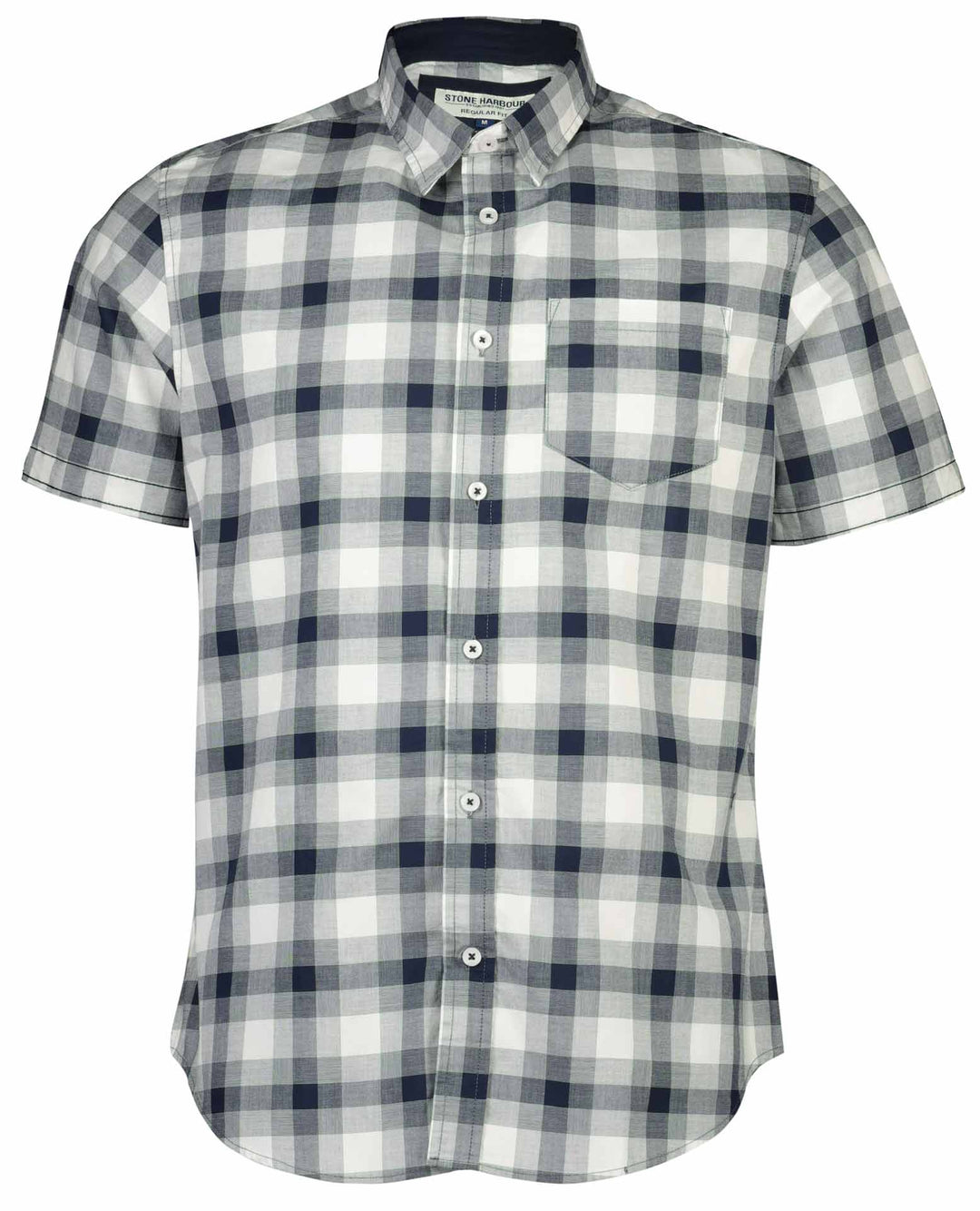 Short Sleeve Slub Check Shirt