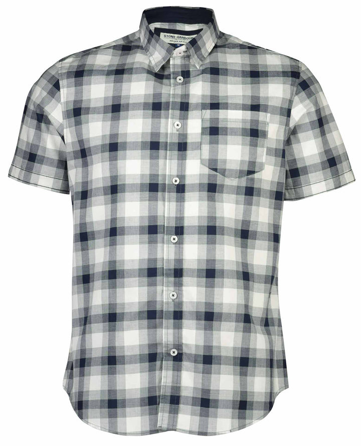 Short Sleeve Slub Check Shirt