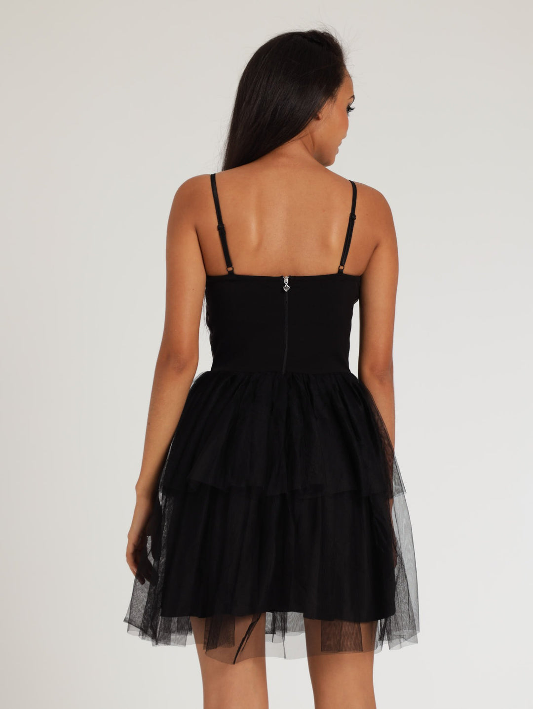 Ladies More Drama Skater Dress - Black
