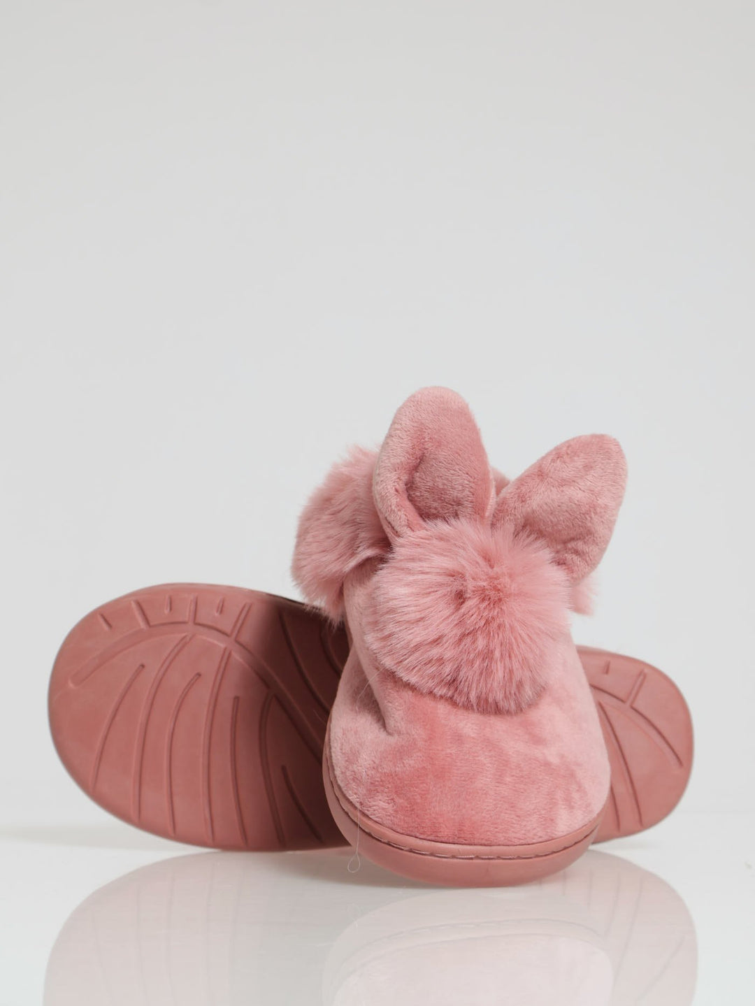 Bunny Fur Slipper - Dusty Pink