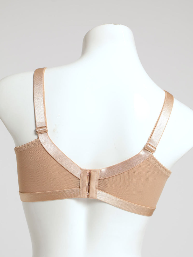 2 Pack Lace Cross Your Heart Bra - White/Beige