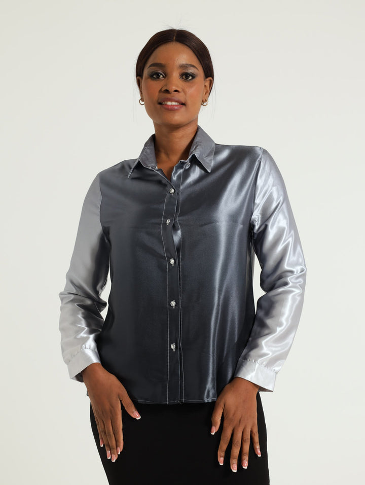 Satin Ombre Shirt