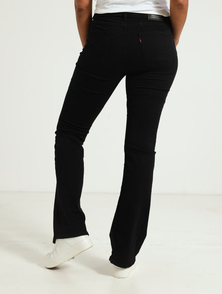 Curvy Flare Soft Denim Jean - Black