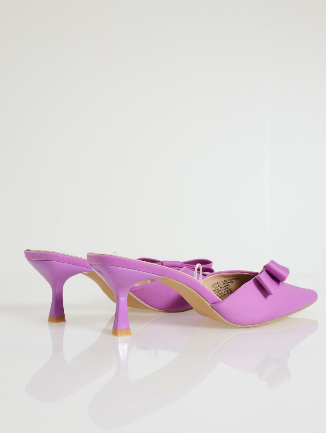 Pointed Push-In With Side Bow - Purple