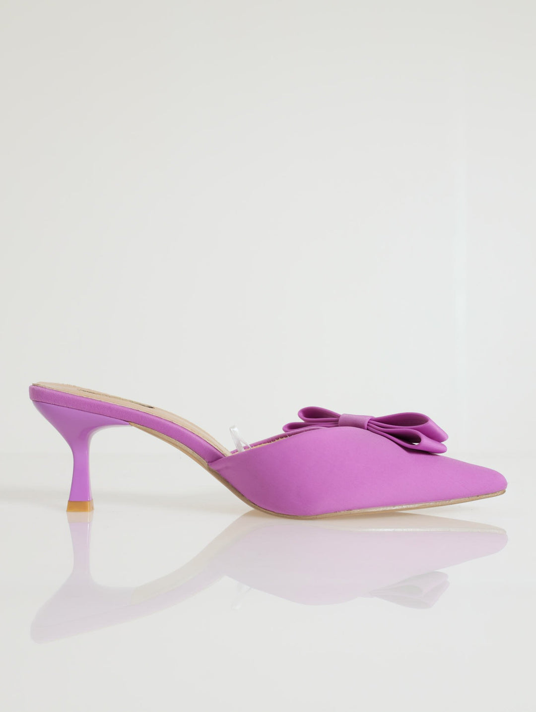 Pointed Push-In With Side Bow - Purple