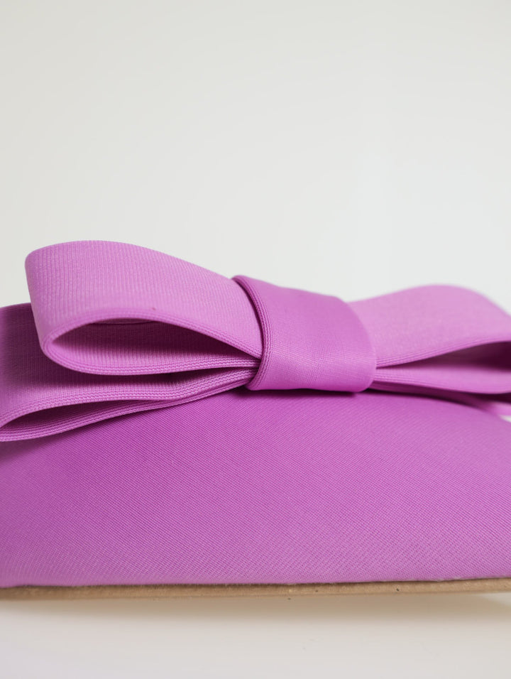 Pointed Push-In With Side Bow - Purple