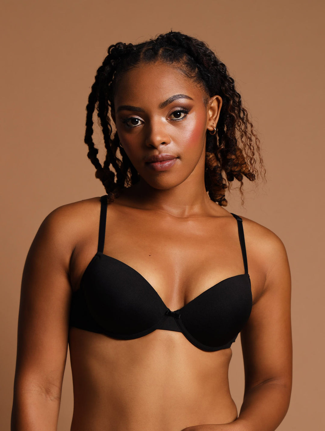 2 Pack T-Shirt Bra - Cocoa/Black