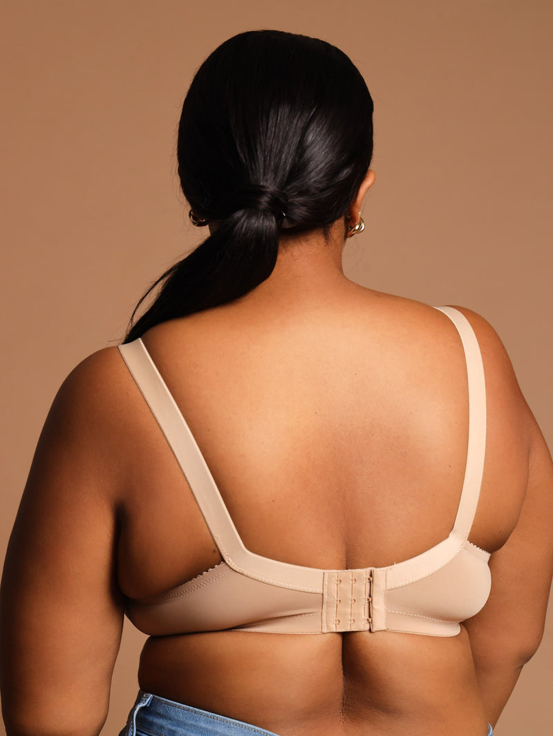 2 Pack M-Frame Total Support Bra - Beige/White