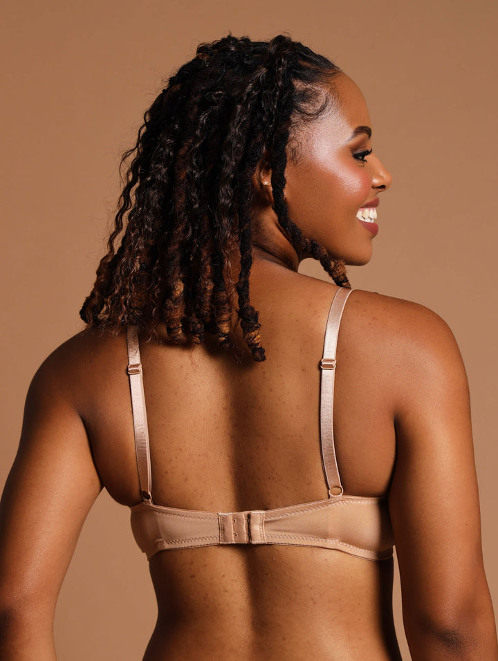 2 Pack Moulded Nursing Bra - Beige/White