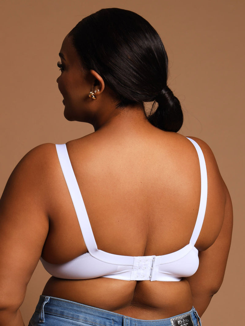 2 Pack M-Frame Total Support Bra - Beige/White