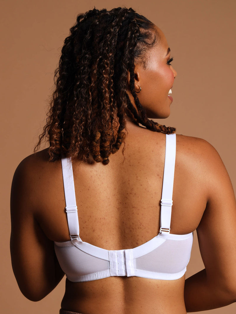 Full Lace Total Support Bra - White