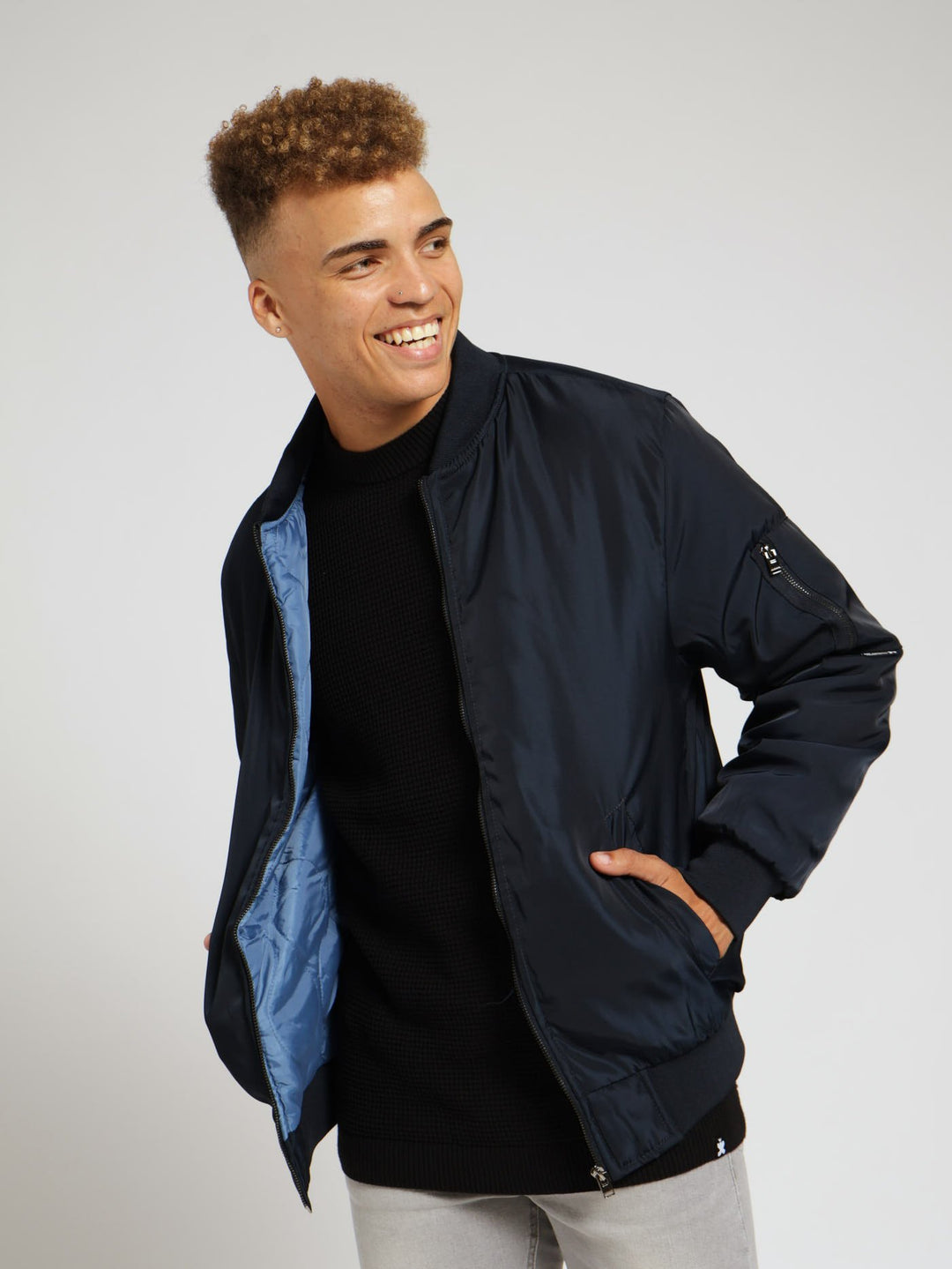 Bomber Jacket - Navy