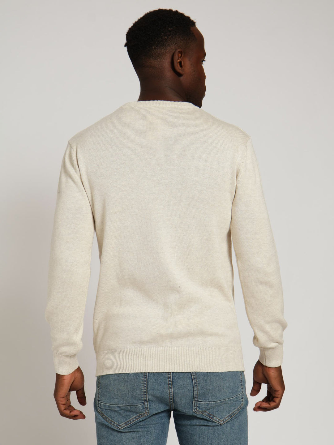 Cotton Crew Top - Stone