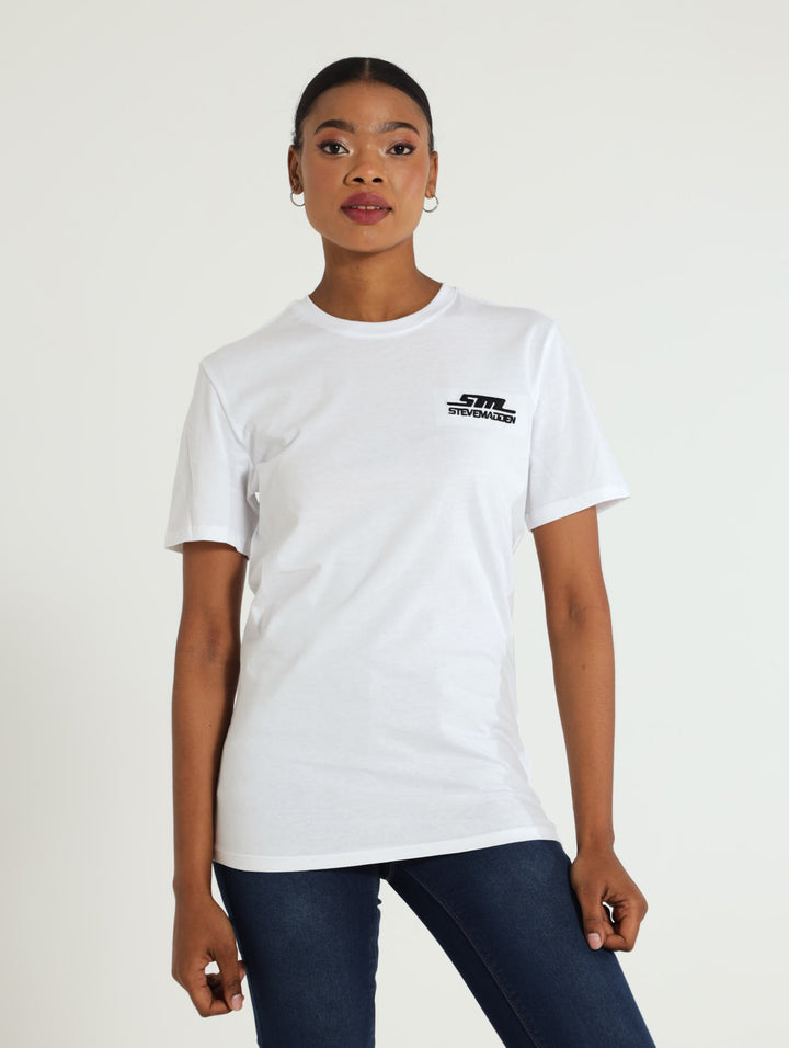 Noah Crew Neck Logo Tee - White