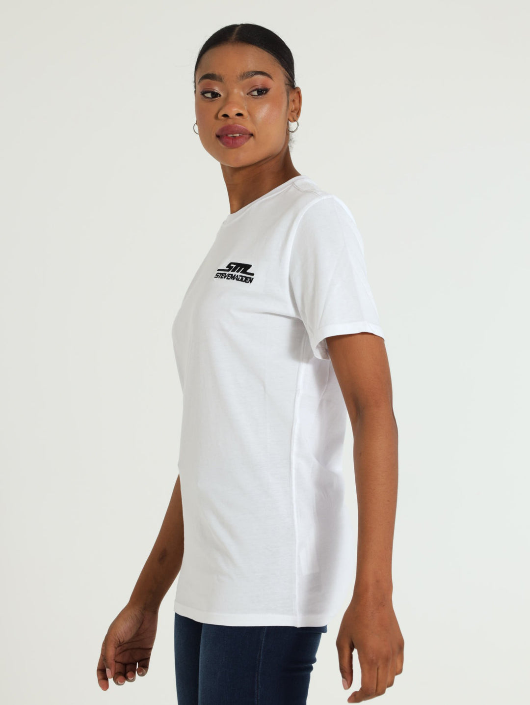 Noah Crew Neck Logo Tee - White