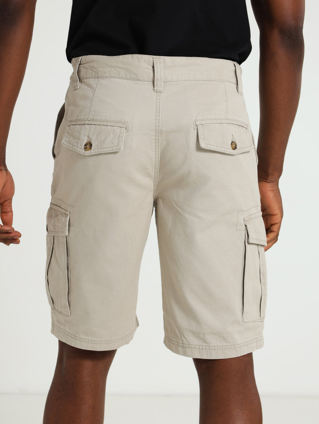 Basic Cargo Shorts - Stone