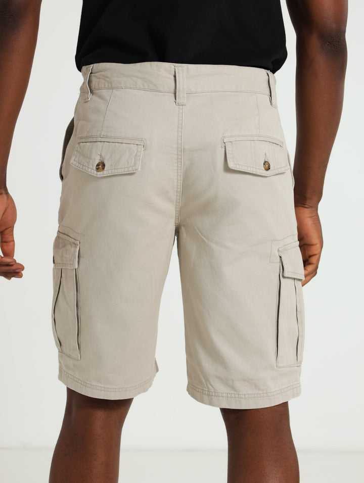 Basic Cargo Shorts - Stone