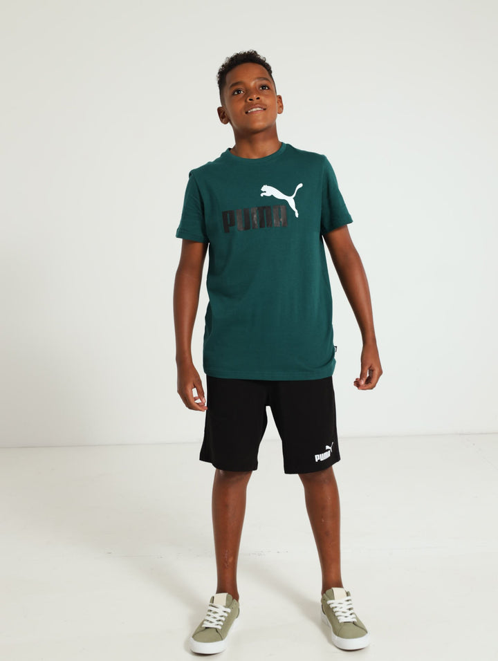 2 Color Logo Tee - Teal