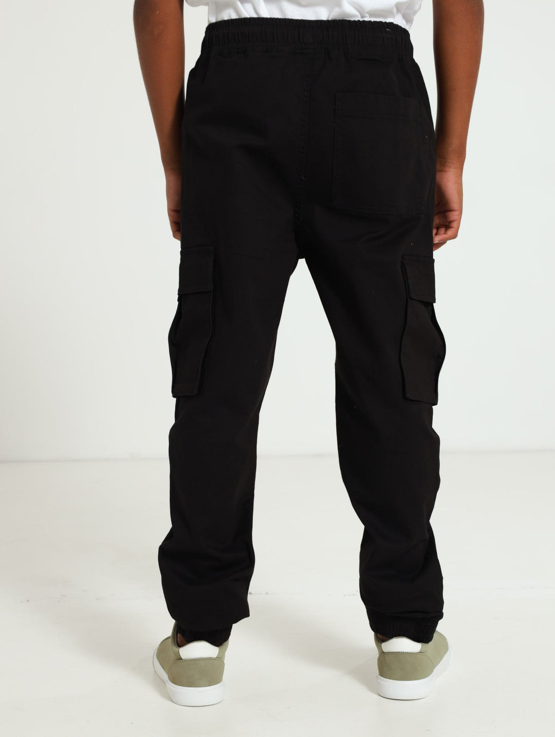 Boys Cargo Pants - Black