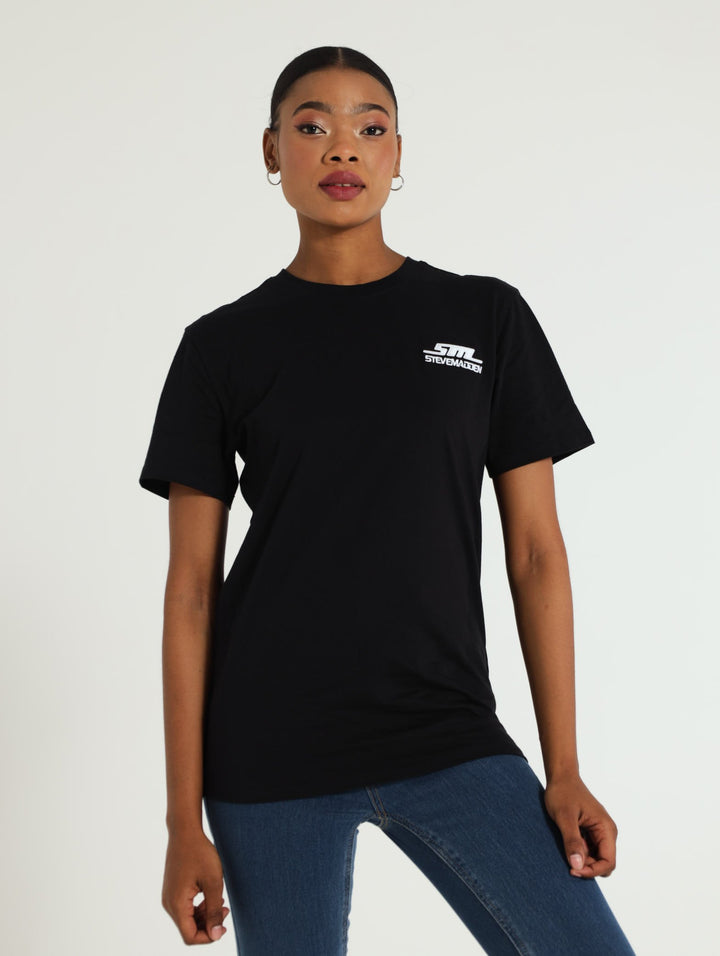 Noah Crew Neck Logo Tee - Black