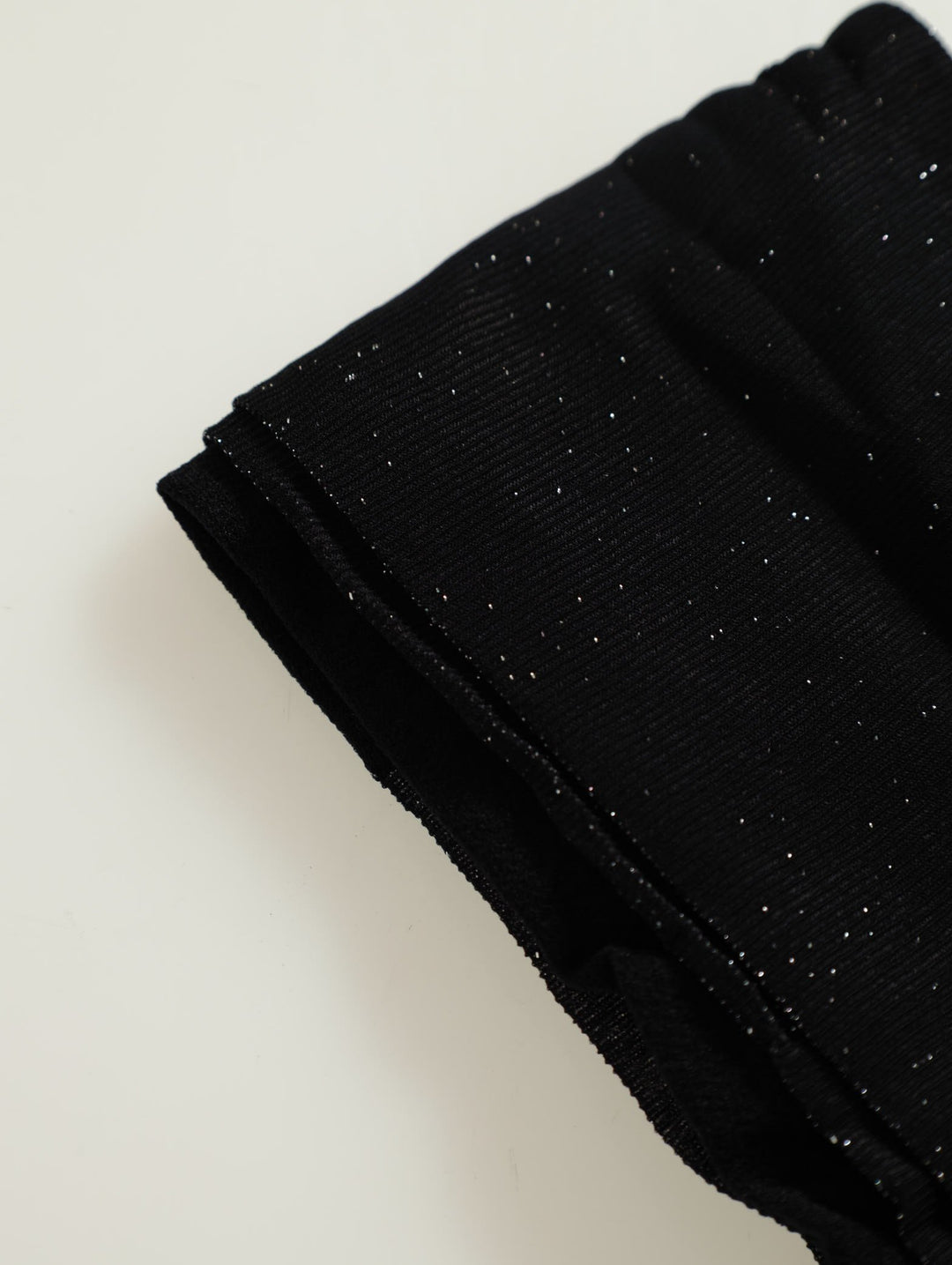 High Shine Shimmer Pantihose - Black