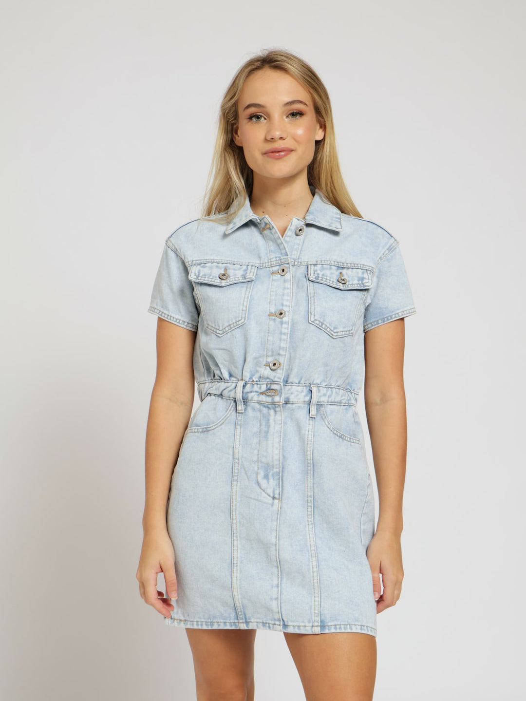 Denim Dress - Salty Light Wash
