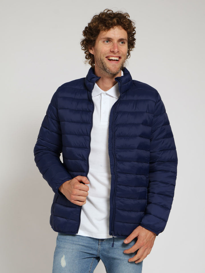Basic Puffer Jacket - Navy