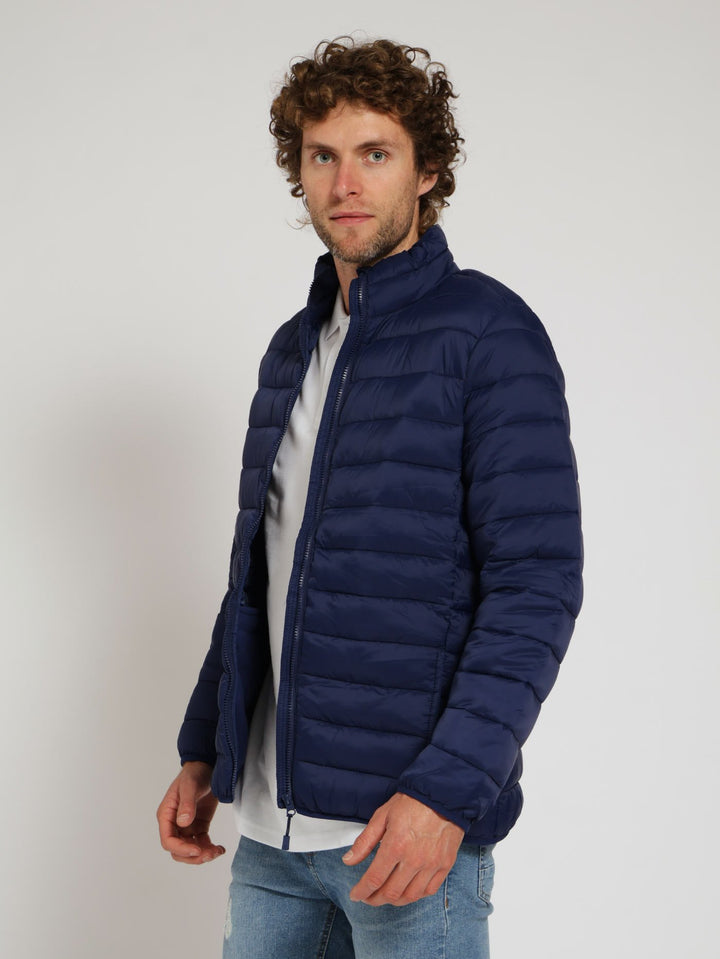 Basic Puffer Jacket - Navy