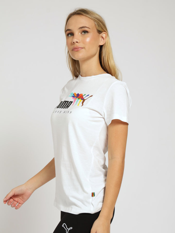 Love Wins Tee - White