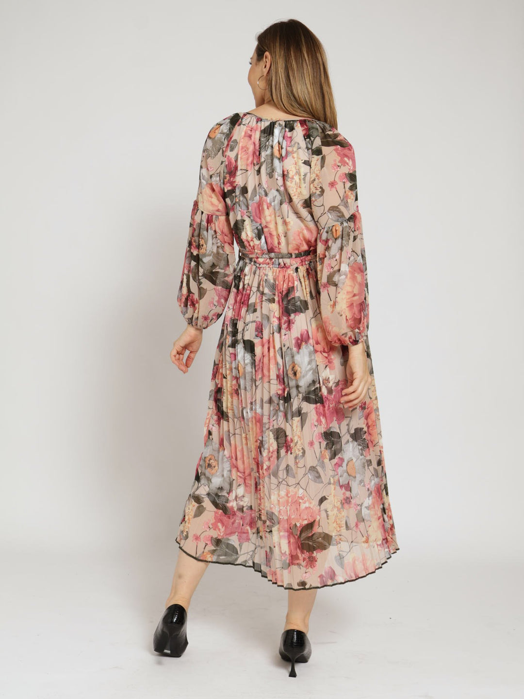 Peasant Belted Maxi Dress