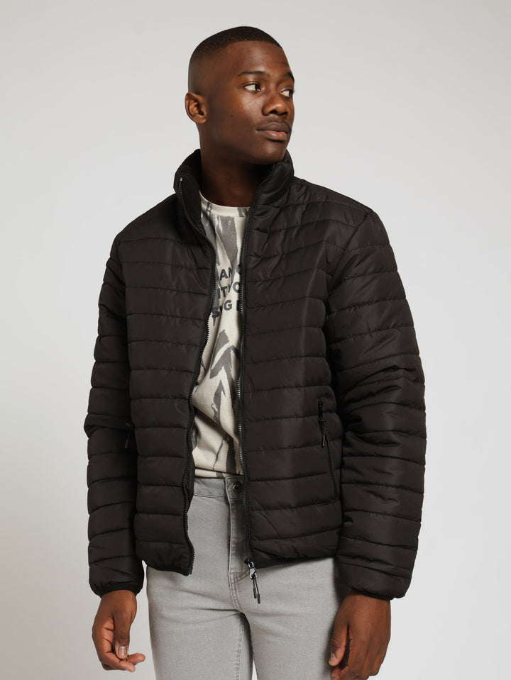 Basic Puffer Jacket - Black