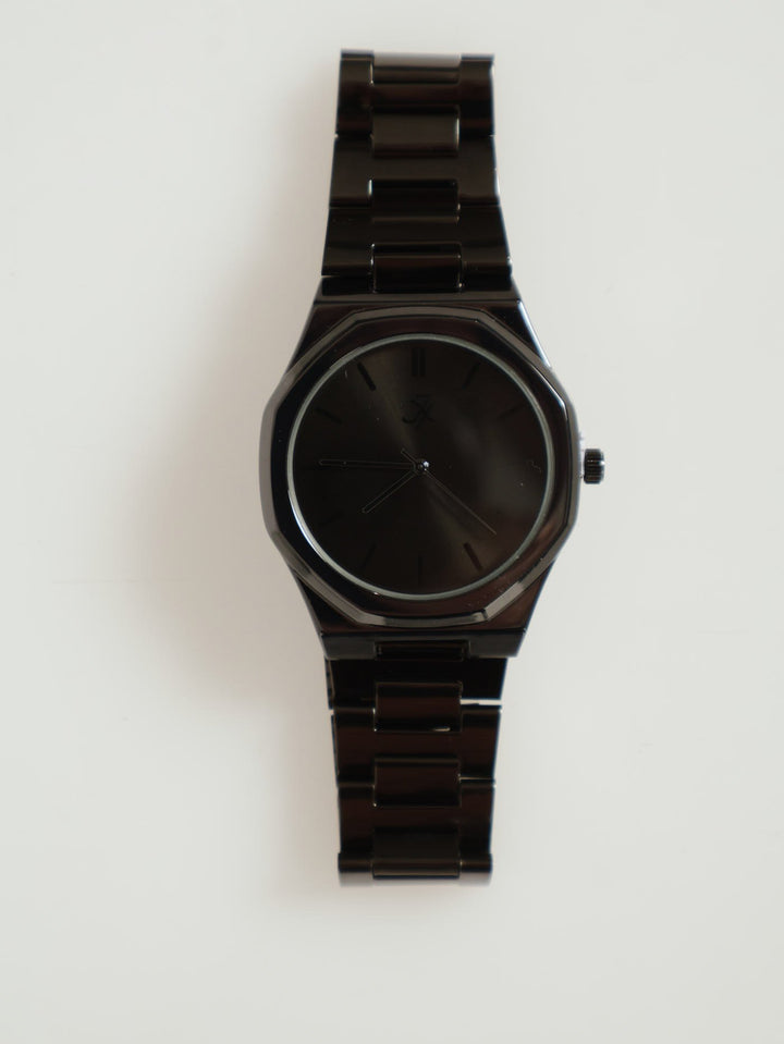 Metal Link Watch - Black