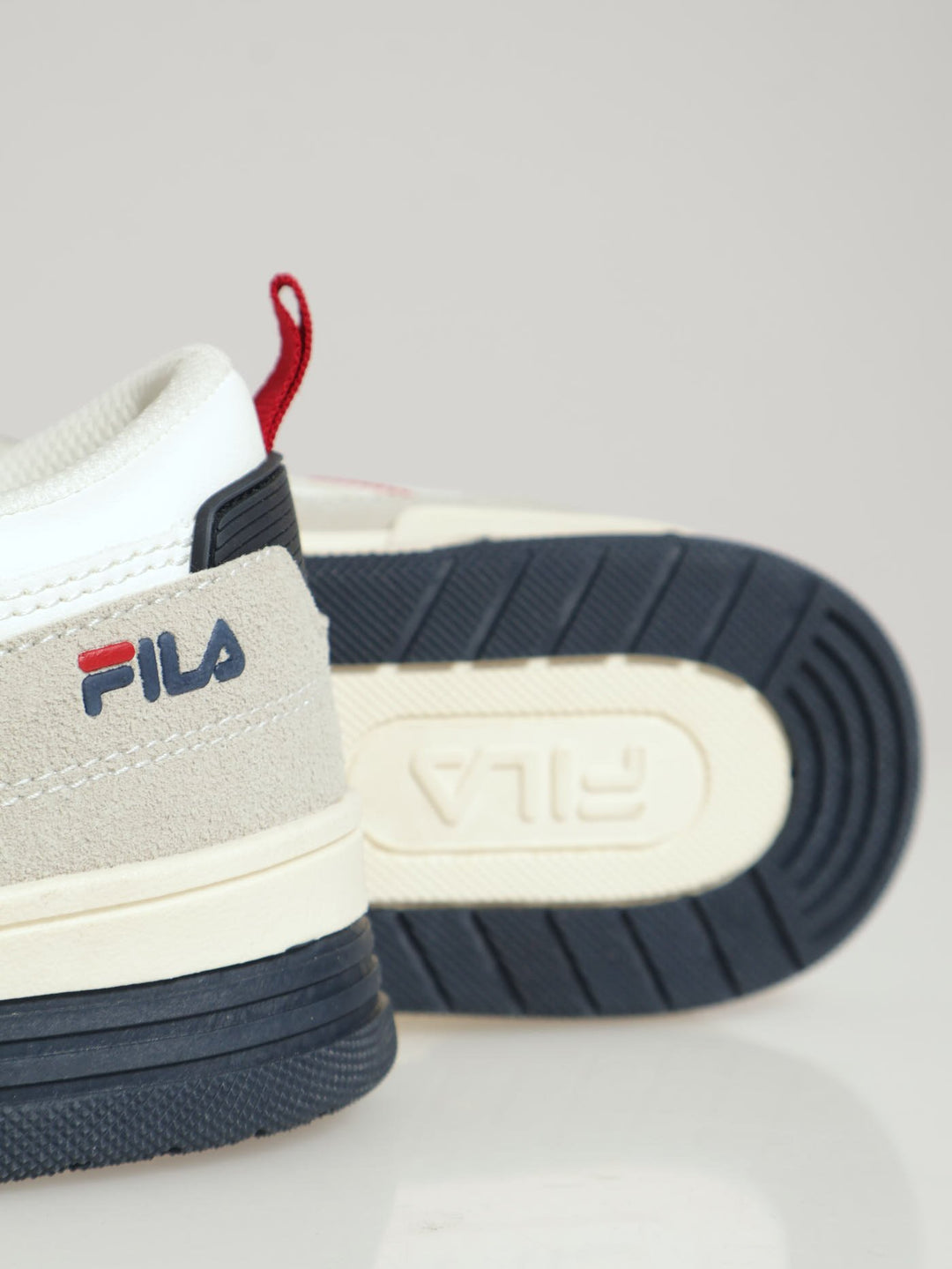 Aaron Contrast Lace Up Court Sneaker - Beige/White