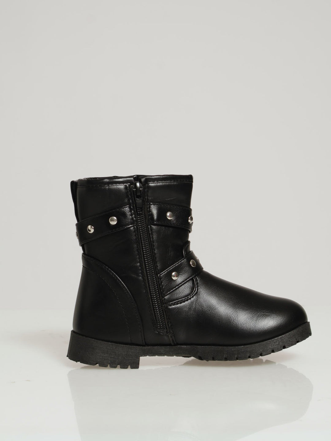 Girls Biker Boots - Black