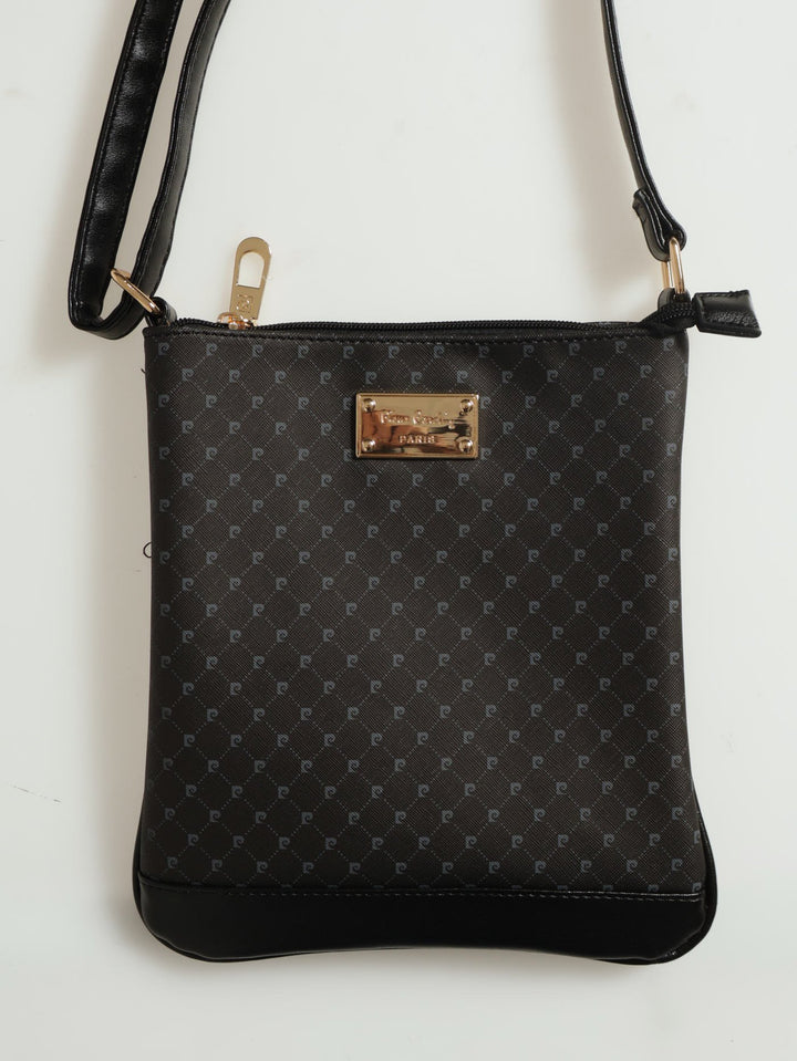 Guliana Core Logo Crossbody Bag - Black