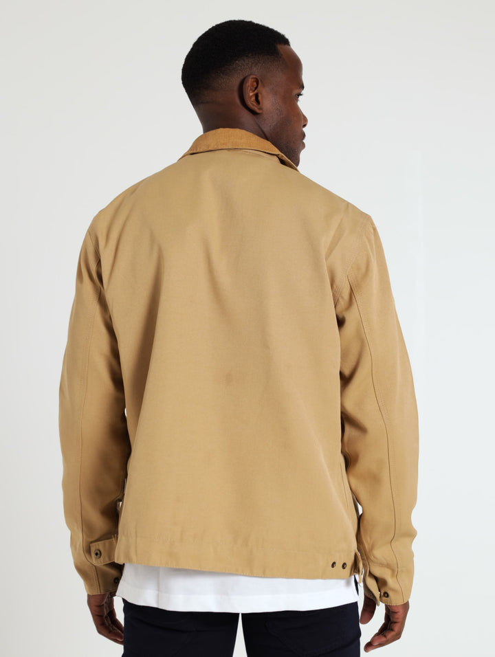 Canvas Harrington Jacket - Stone