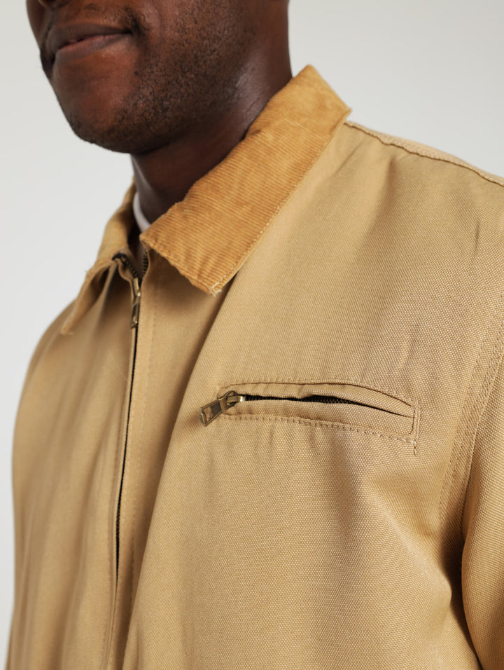 Canvas Harrington Jacket - Stone