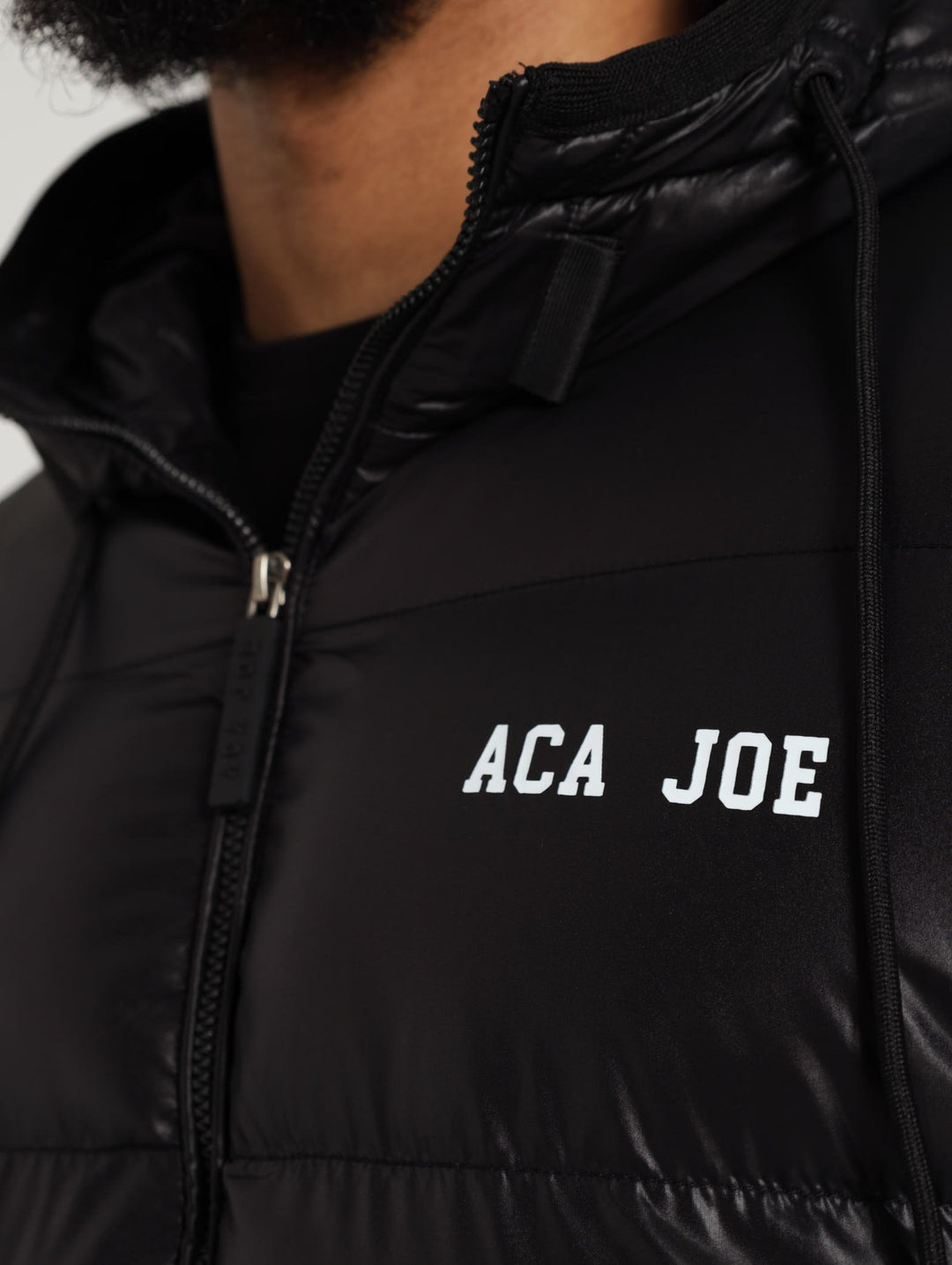 Hooded Puffer Jacket - Black