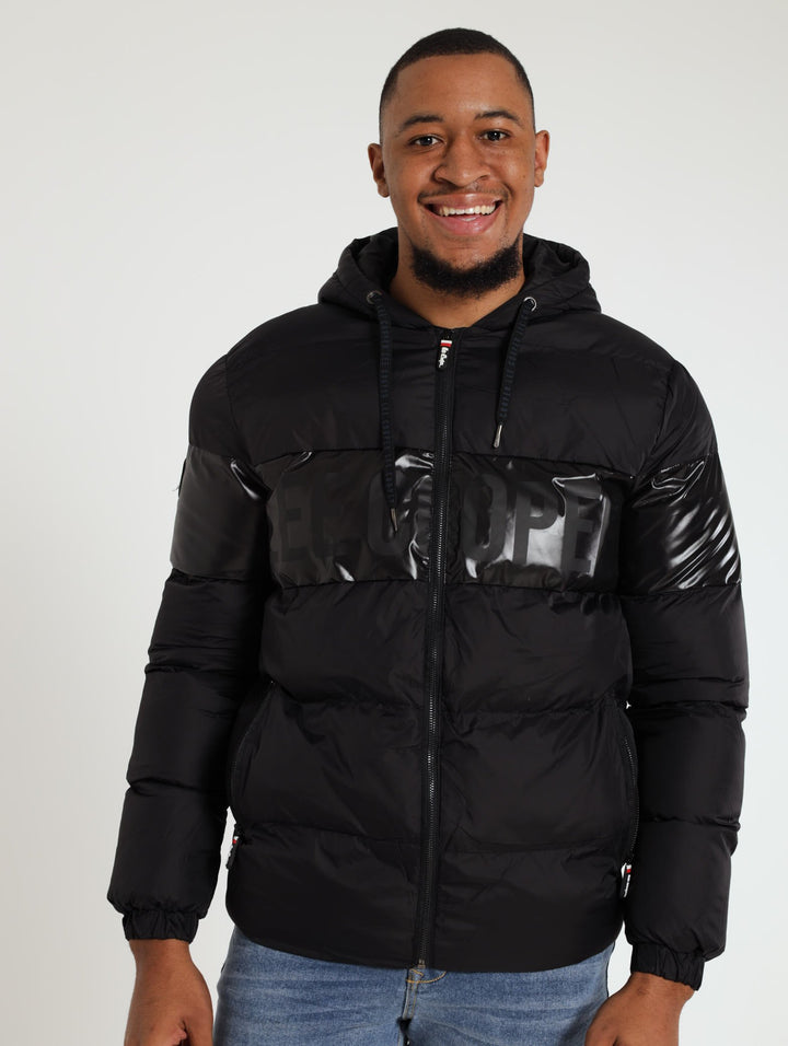 Locke Puffer Jacket - Black