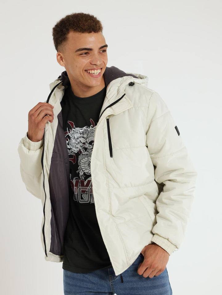 Puffer Jacket - Off White