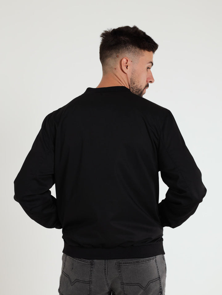 Formal Bomber Jacket - Black