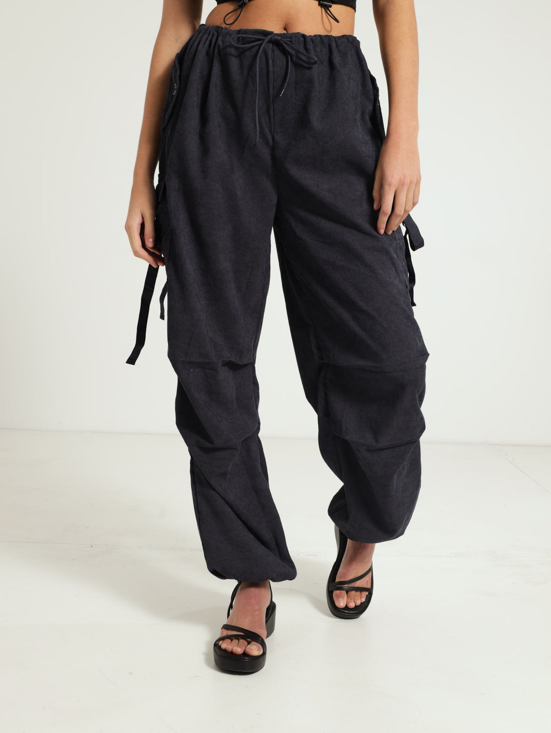 Corduroy Pants - Charcoal