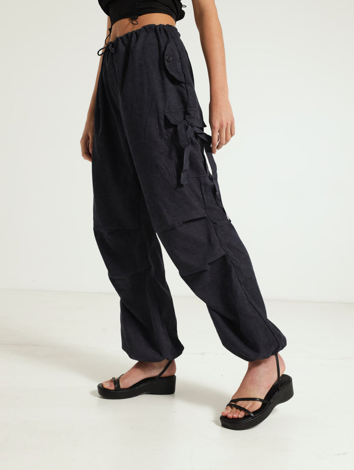 Corduroy Pants - Charcoal