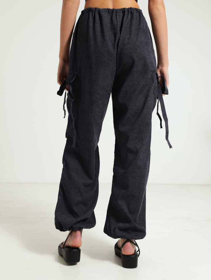 Corduroy Pants - Charcoal